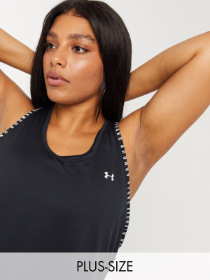 Under Armour Plus Knockout Tank In Black