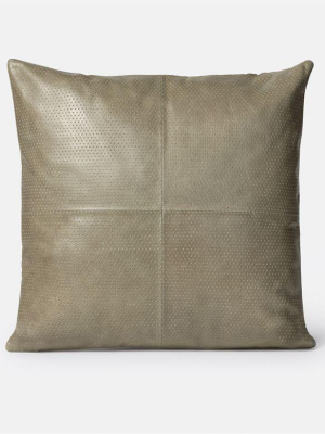 Kody Square Pillow Set Storm Leather