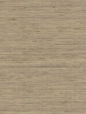 Threaded Jute Wallpaper In Beige From The Traveler Collection By Ronald Redding