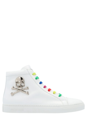 Philipp Plein Skull Plaque High-top Sneakers