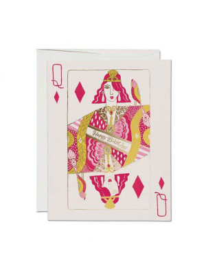 Queen Of Diamonds Birthday Card