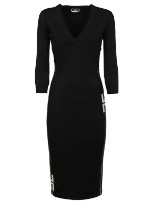 Elisabetta Franchi V-neck Midi Dress