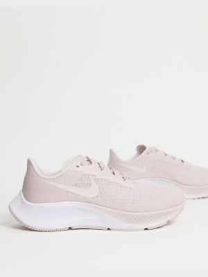 Nike Running Air Zoom Pegasus 37 Sneakers In Pale Pink