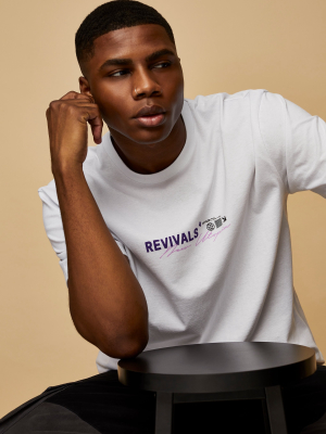 Revivals Print T-shirt In White