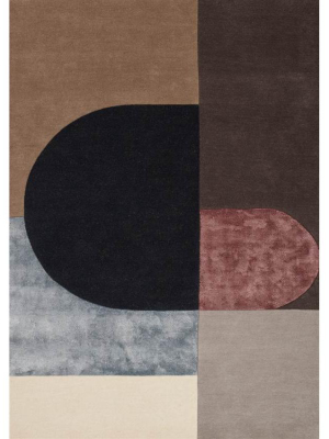 Vilja Bordeaux Area Rug By Linie Design