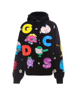 Gcds Graphic Print Drawstring Hoodie