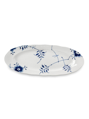 Blue Fluted Mega Fish Platter