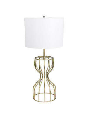 Noir Perry Gold Table Lamp With Shade