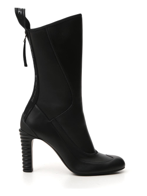 Fendi Panelled Round-toe Boots