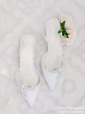 Pearl Flat Shoes For Brides