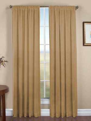 Plow & Hearth - Single Sheer Linen Window Curtain Panel W/ Rod Pocket, 52ó W X 84ó L