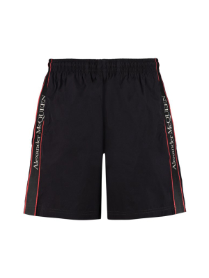 Alexander Mcqueen Logo Tape Swim Shorts