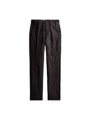 Slim Fit Jacquard Tuxedo Trouser