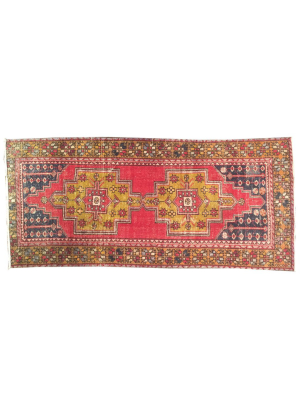 Vintage Turkish Rug 4"x8'6"