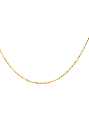 Rope Chain Necklace In Gold