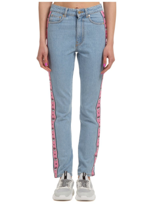 Chiara Ferragni Logo Tape Straight Jeans