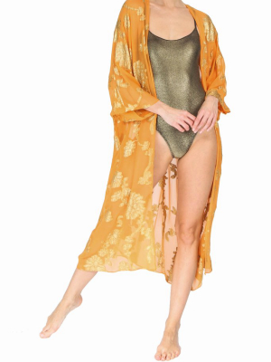 Orange Gold Babani Cover Up