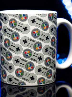 Paladone Products Ltd. Nintendo Classic Snes Controller 10oz Ceramic Coffee Mug