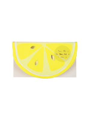 Meri Meri Neon Citrus Napkins Sm S/16