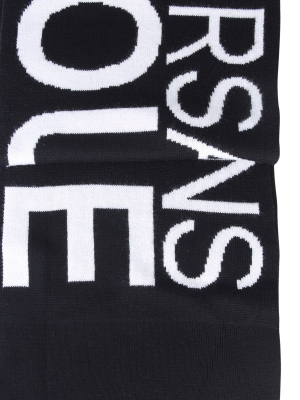 Versace Jeans Couture Logo Intarsia Scarf