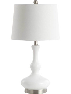 Kellys Table Lamp White/nickel