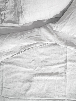 Linen Bedding - White