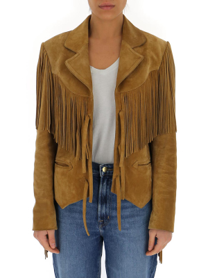 Saint Laurent Fringed Leather Jacket