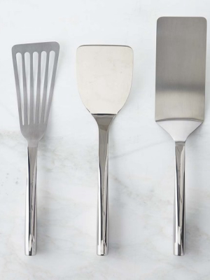 Williams Sonoma Signature Stainless Steel Spatulas, Set Of 3