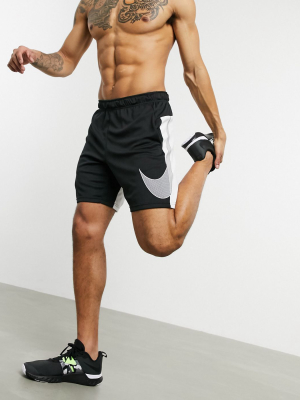 Nike Training Dry Shorts With Large Logo In Black