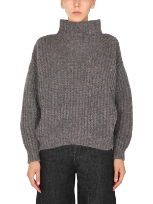 Isabel Marant Iris Ribbed High-neck Jumper