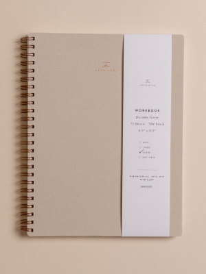 Natural Linen Notebook