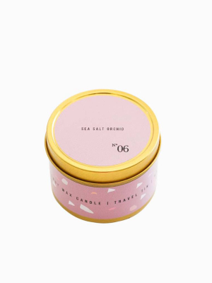 No. 6 Sea Salt Orchid Travel Candle
