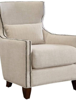 Alchemy Living Henderson Barrister Accent Chair - Ivory