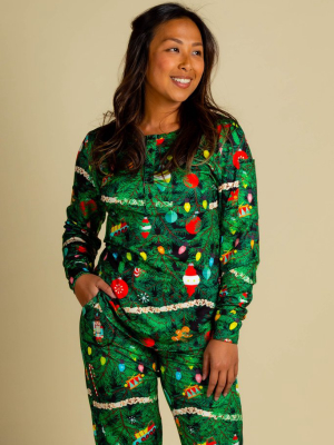 The Christmas Tree Camo | Women's Christmas Print Pajama Top