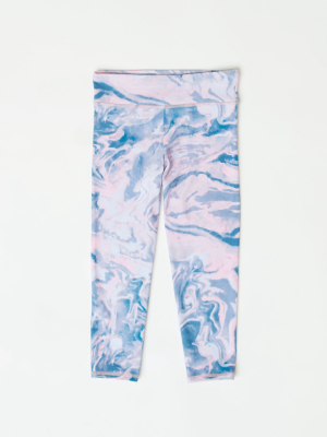 Little Marble Swirl Print Legging