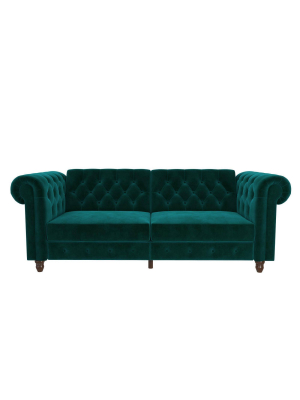 Finnley Velvet Upholstered Sofa Futon - Room & Joy