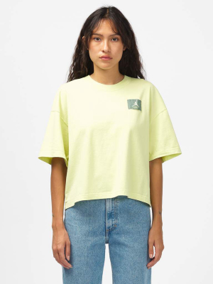 Women's Short Sleeve Boxy T-shirt In Limelight