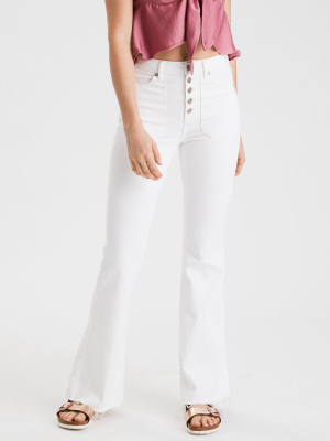 Ae Super High-waisted Flare Jean