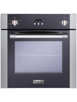 Magic Chef Mcswoe24s 2.2 Cubic Foot Built In Programmable Wall Convection Oven, Stainless Steel