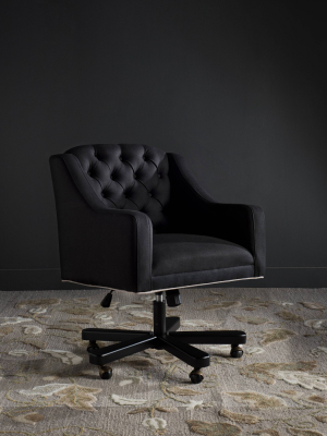 Salazar Desk Chair Black - Safavieh