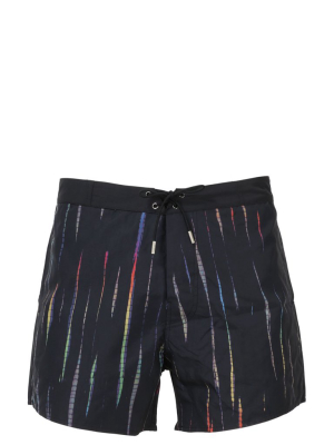 Saint Laurent Striped Swimming Shorts