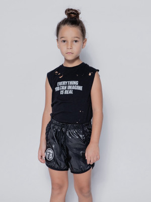 Nununu Imagination Sleeveless Shirt - Black