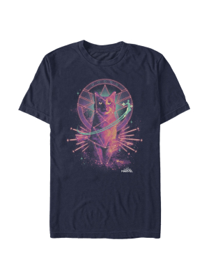 Men's Marvel Captain Marvel Galactic Goose Cat T-shirt