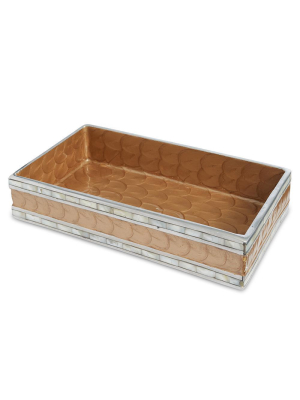 Julia Knight Classic 9" Guest Towel Tray In Toffee