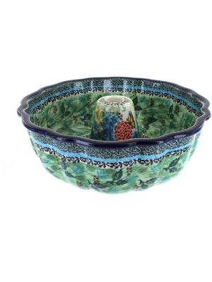 Blue Rose Polish Pottery Teresa Bundt Pan