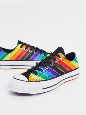 Converse Chuck 70 Ox Rainbow Sneakers In Multi