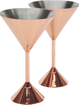Plum Martini Glass - Set Of 2