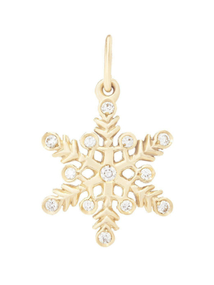 Snowflake Mini Charm Pavé Diamonds