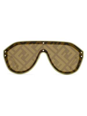 Fendi Eyewear Ff Monogram Aviator Sunglasses