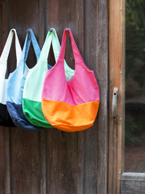 Colorblocked Terry Slouchy Hobo